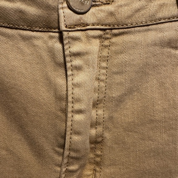 Risen Jeans High Rise Distressed Straight Leg Sand Khaki Color Sz 11 Waist 30 - Picture 8 of 16